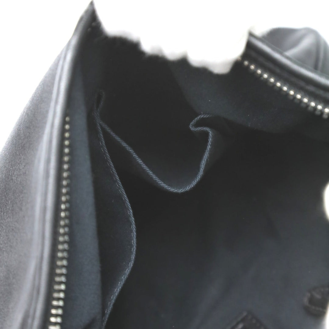 COACH Shoulder Bag 19889 leather black 2WAY bag Cafu Diagonal crossing Women Used Authentic