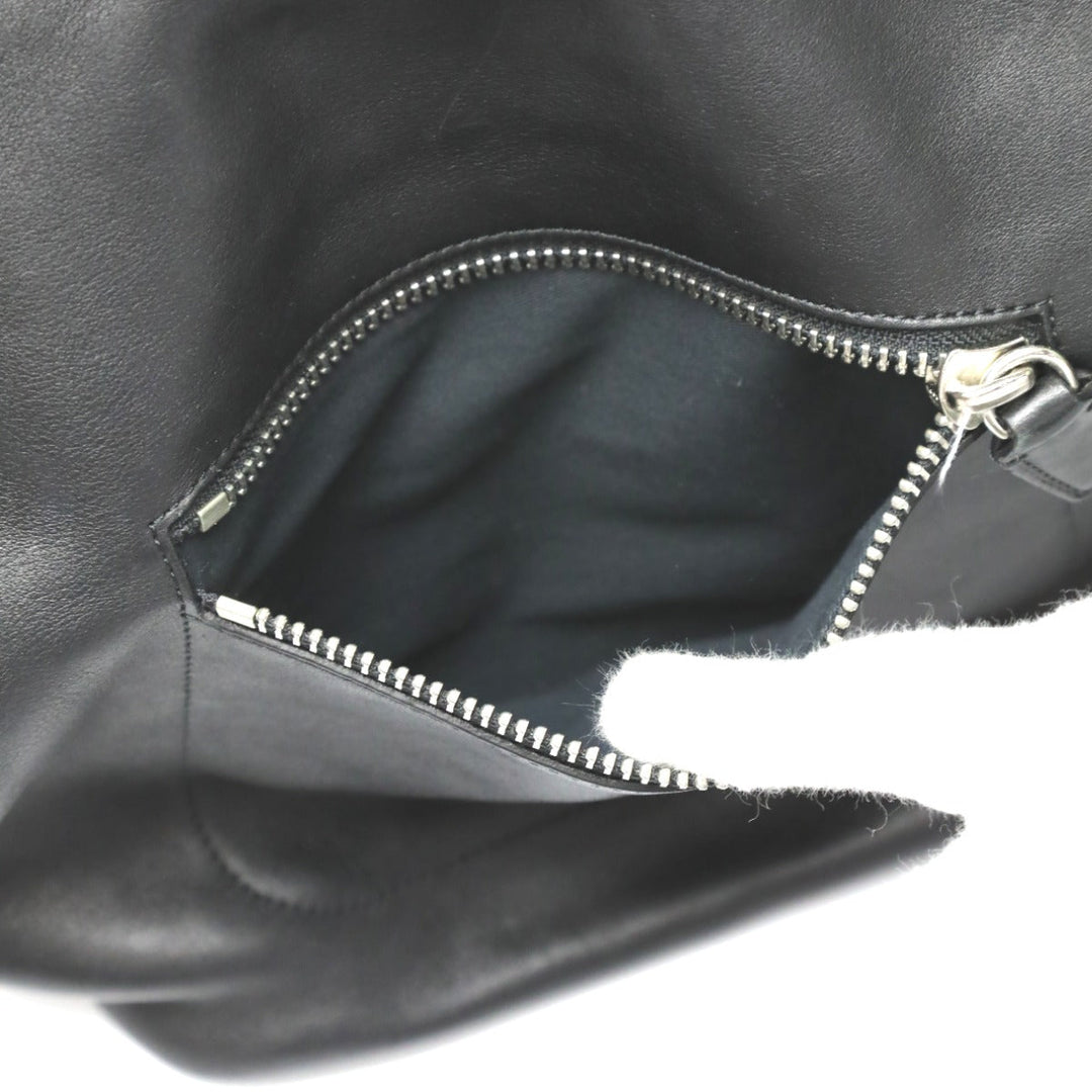 COACH Shoulder Bag 19889 leather black 2WAY bag Cafu Diagonal crossing Women Used Authentic