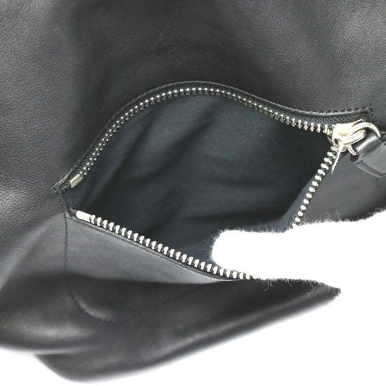 COACH Shoulder Bag 19889 leather black 2WAY bag Cafu Diagonal crossing Women Used Authentic