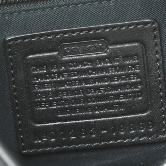 COACH Shoulder Bag 19889 leather black 2WAY bag Cafu Diagonal crossing Women Used Authentic