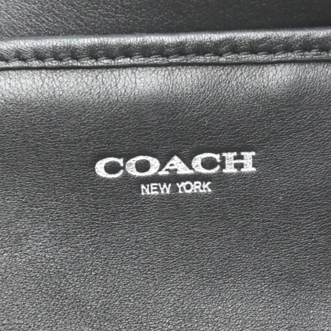 COACH Shoulder Bag 19889 leather black 2WAY bag Cafu Diagonal crossing Women Used Authentic