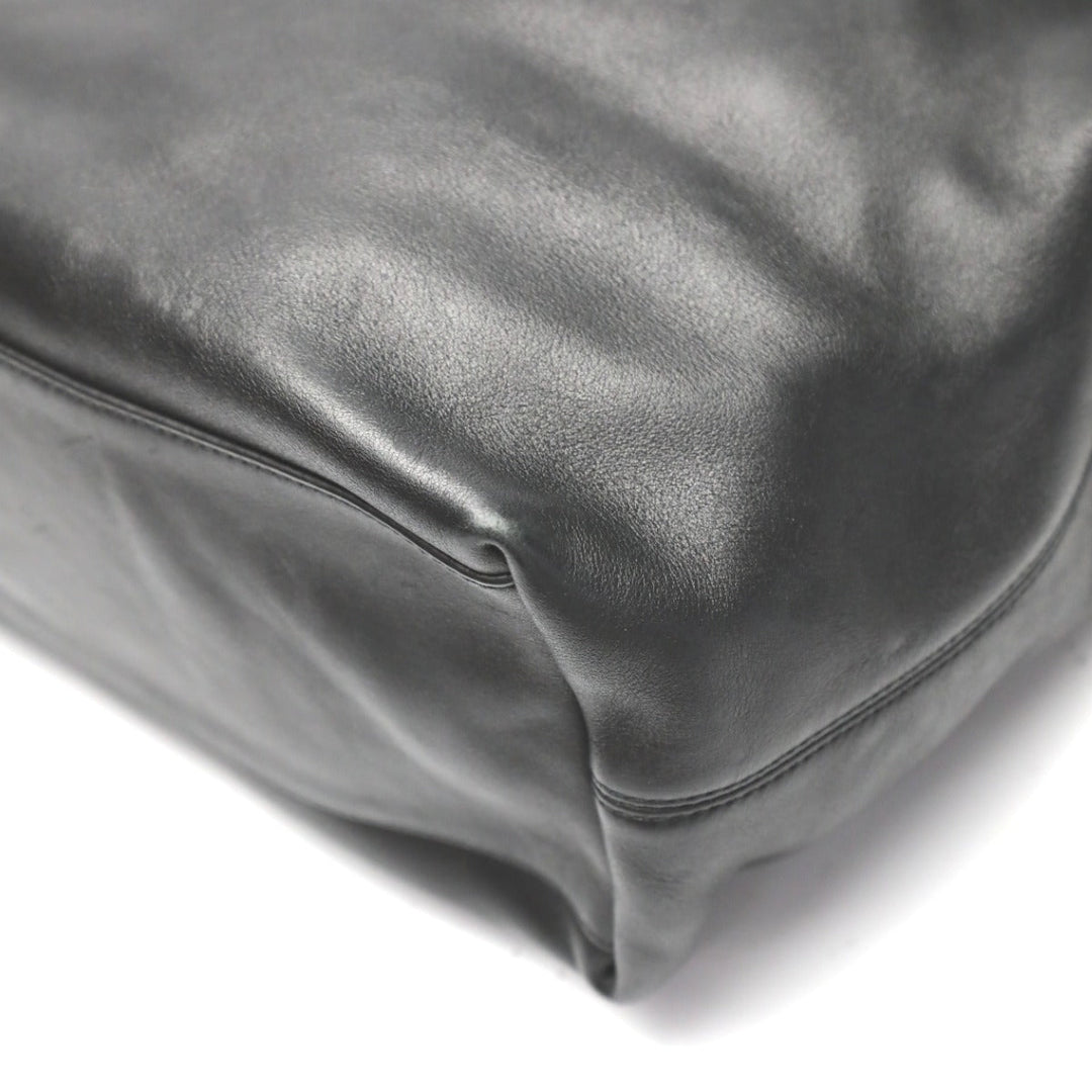 COACH Shoulder Bag 19889 leather black 2WAY bag Cafu Diagonal crossing Women Used Authentic