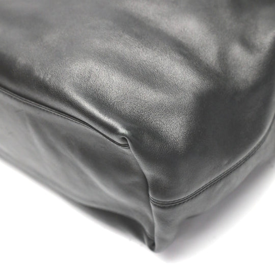 COACH Shoulder Bag 19889 leather black 2WAY bag Cafu Diagonal crossing Women Used Authentic