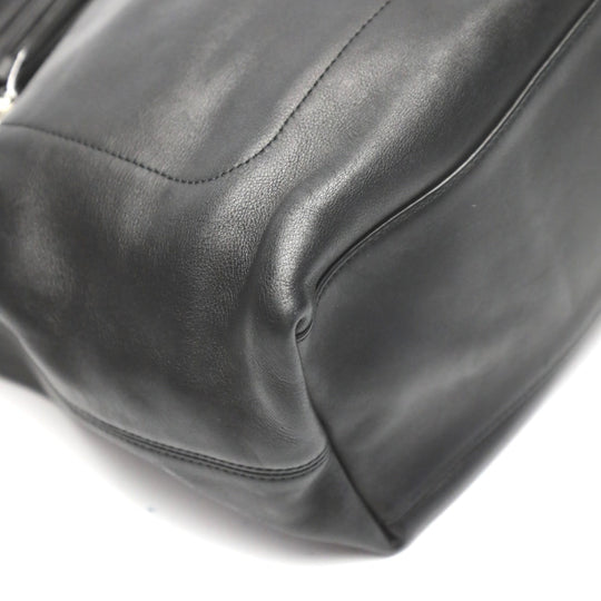 COACH Shoulder Bag 19889 leather black 2WAY bag Cafu Diagonal crossing Women Used Authentic