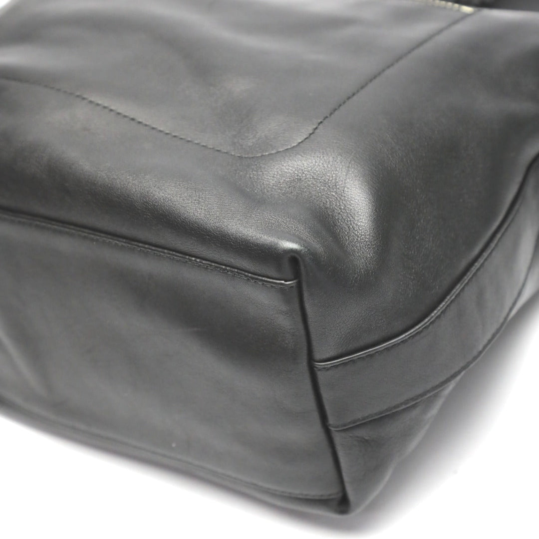 COACH Shoulder Bag 19889 leather black 2WAY bag Cafu Diagonal crossing Women Used Authentic