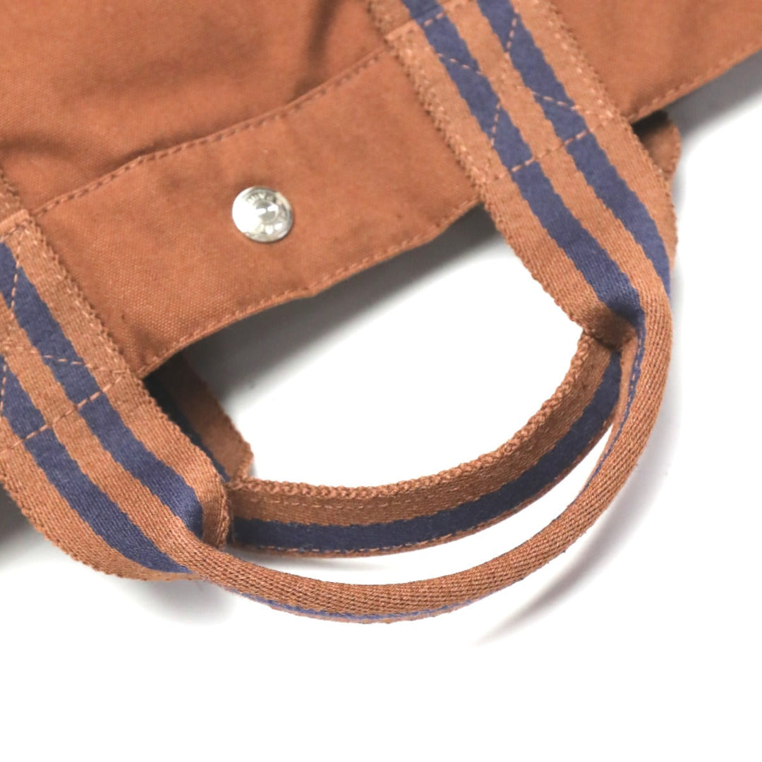 HERMES Tote Bag canvas Brown Handbag Fool ToeMM unisex(Unisex) Used Authentic