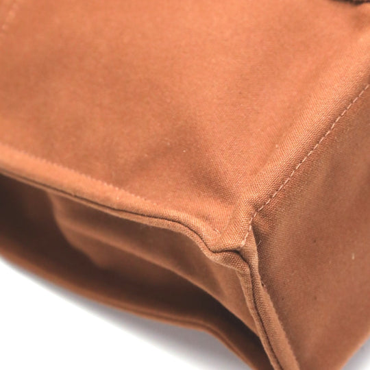 HERMES Tote Bag canvas Brown Handbag Fool ToeMM unisex(Unisex) Used Authentic