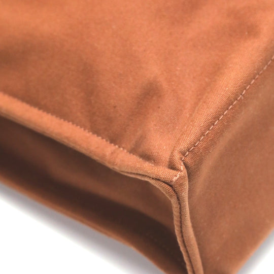 HERMES Tote Bag canvas Brown Handbag Fool ToeMM unisex(Unisex) Used Authentic