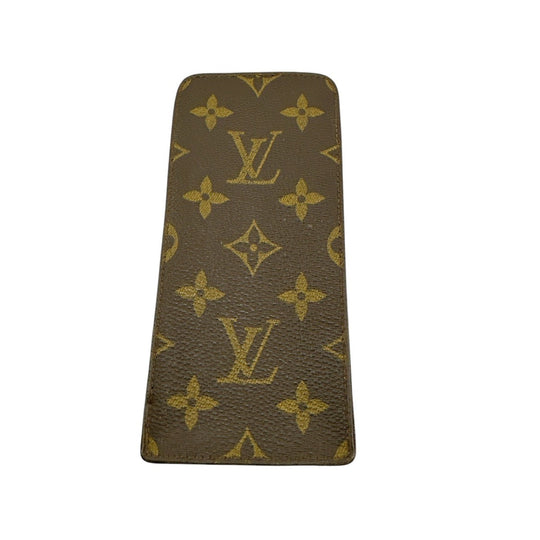 LOUIS VUITTON Other accessories M62909 Monogram canvas Brown glasses case Monogram Sun pool Women(Unisex) Used Authentic