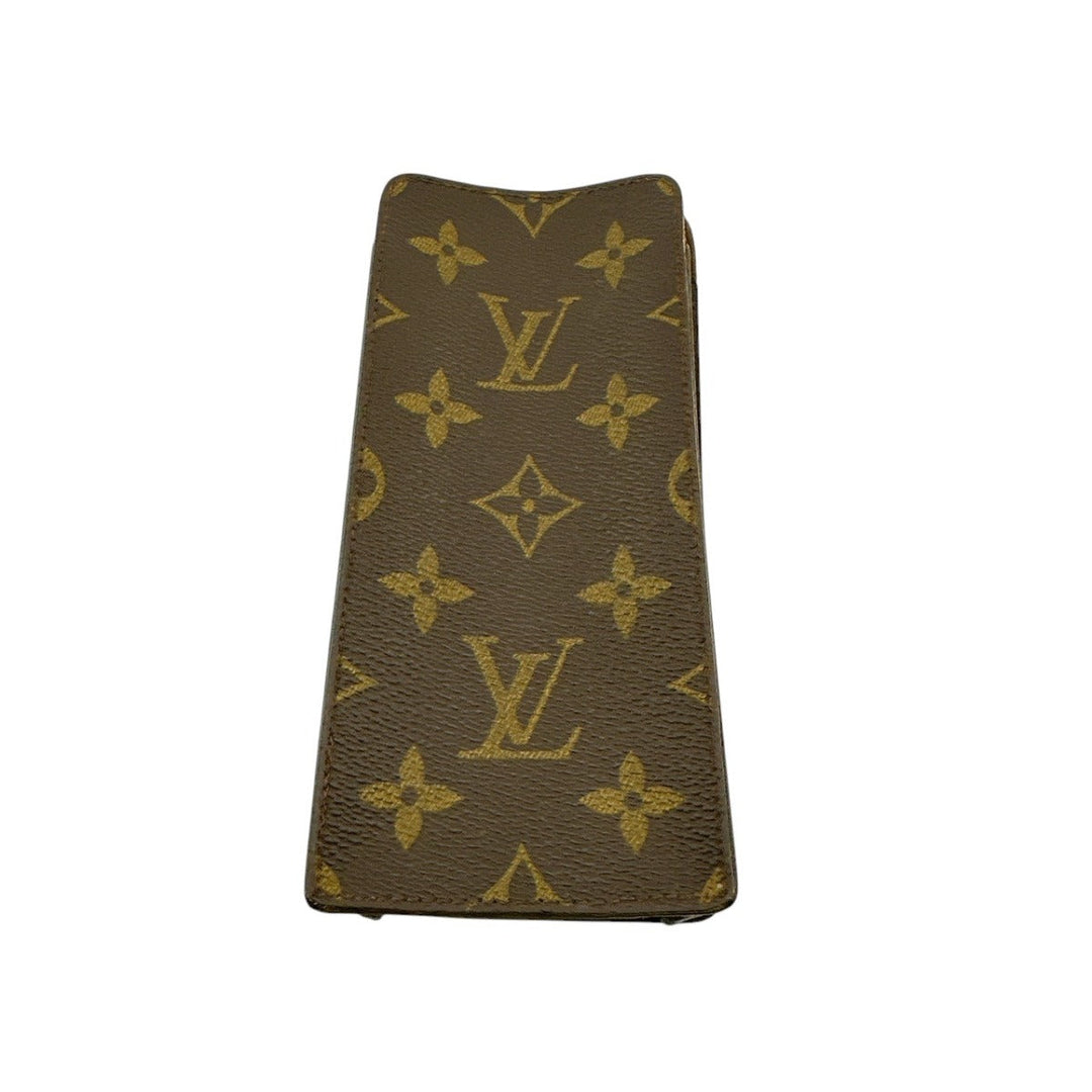 LOUIS VUITTON Other accessories M62909 Monogram canvas Brown glasses case Monogram Sun pool Women(Unisex) Used Authentic