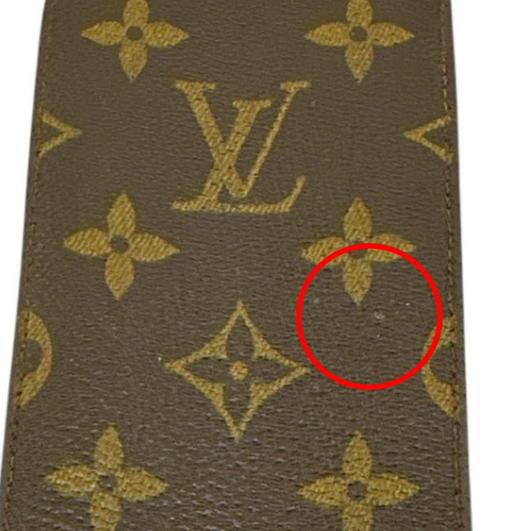 LOUIS VUITTON Other accessories M62909 Monogram canvas Brown glasses case Monogram Sun pool Women(Unisex) Used Authentic