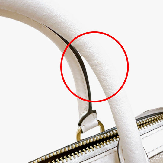 COACH Handbag F83607 Canvas, Leather beige Handbag CC canvas Signature Women Used Authentic