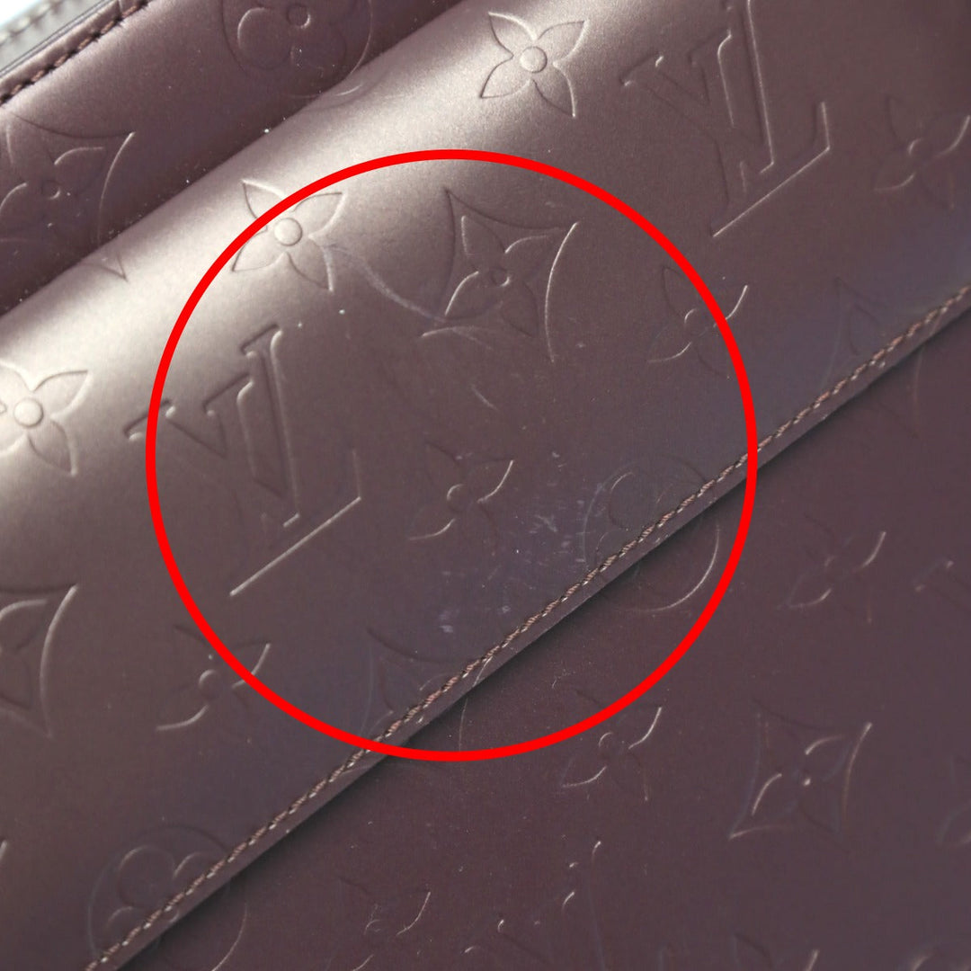 LOUIS VUITTON Shoulder Bag M55126 Monogram mat Viole Shoulder Bag Monogram Matt Alston Women Used Authentic