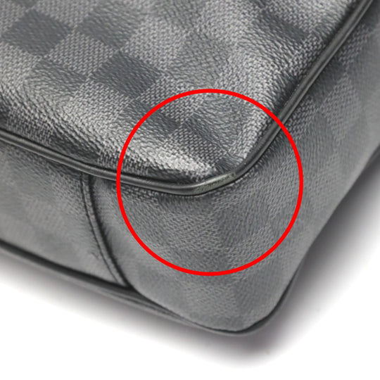 LOUIS VUITTON Business bag N63298 Damier canvas Damier Cobalt Business back Damier Dandy Briefcase mens Used Authentic