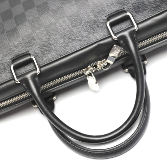 LOUIS VUITTON Business bag N63298 Damier canvas Damier Cobalt Business back Damier Dandy Briefcase mens Used Authentic