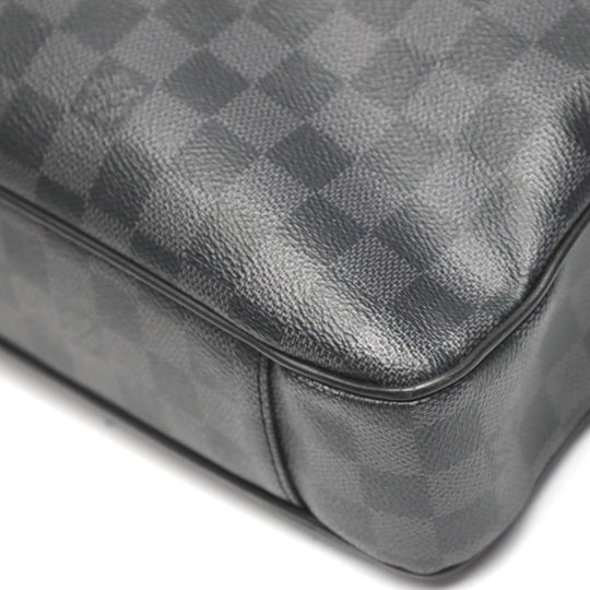 LOUIS VUITTON Business bag N63298 Damier canvas Damier Cobalt Business back Damier Dandy Briefcase mens Used Authentic