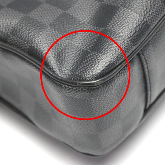 LOUIS VUITTON Business bag N63298 Damier canvas Damier Cobalt Business back Damier Dandy Briefcase mens Used Authentic