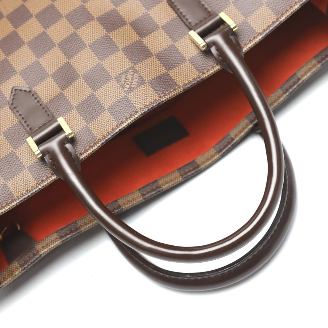 LOUIS VUITTON Handbag N51140 Damier canvas Ebene Tote Bag Damier Sac Plat unisex(Unisex) Used Authentic