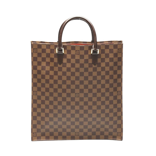 LOUIS VUITTON Handbag N51140 Damier canvas Ebene Tote Bag Damier Sac Plat unisex(Unisex) Used Authentic