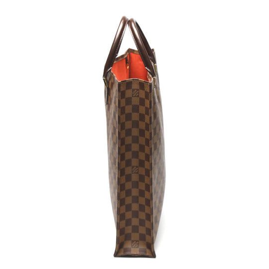 LOUIS VUITTON Handbag N51140 Damier canvas Ebene Tote Bag Damier Sac Plat unisex(Unisex) Used Authentic