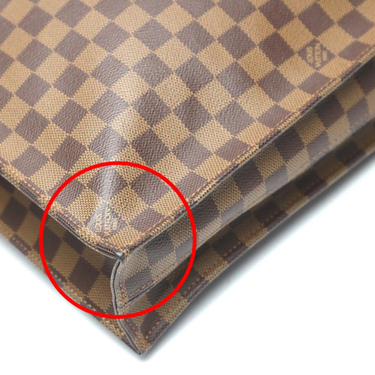 LOUIS VUITTON Handbag N51140 Damier canvas Ebene Tote Bag Damier Sac Plat unisex(Unisex) Used Authentic