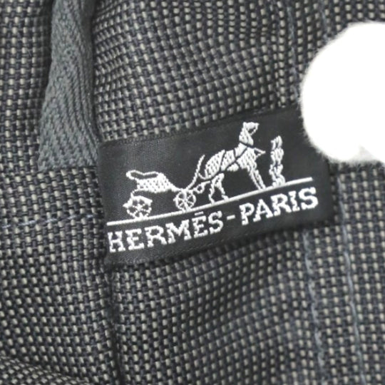 HERMES Tote Bag canvas gray Tote MM Her Line canvas unisex(Unisex) Used Authentic