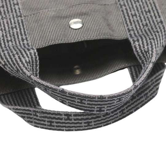 HERMES Tote Bag canvas gray Tote MM Her Line canvas unisex(Unisex) Used Authentic