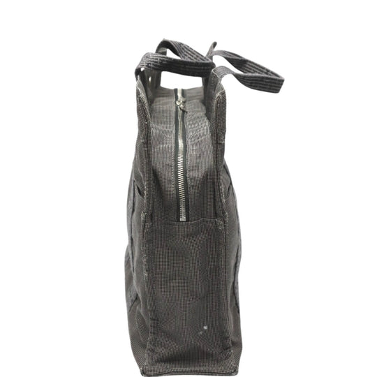 HERMES Tote Bag canvas gray Tote MM Her Line canvas unisex(Unisex) Used Authentic