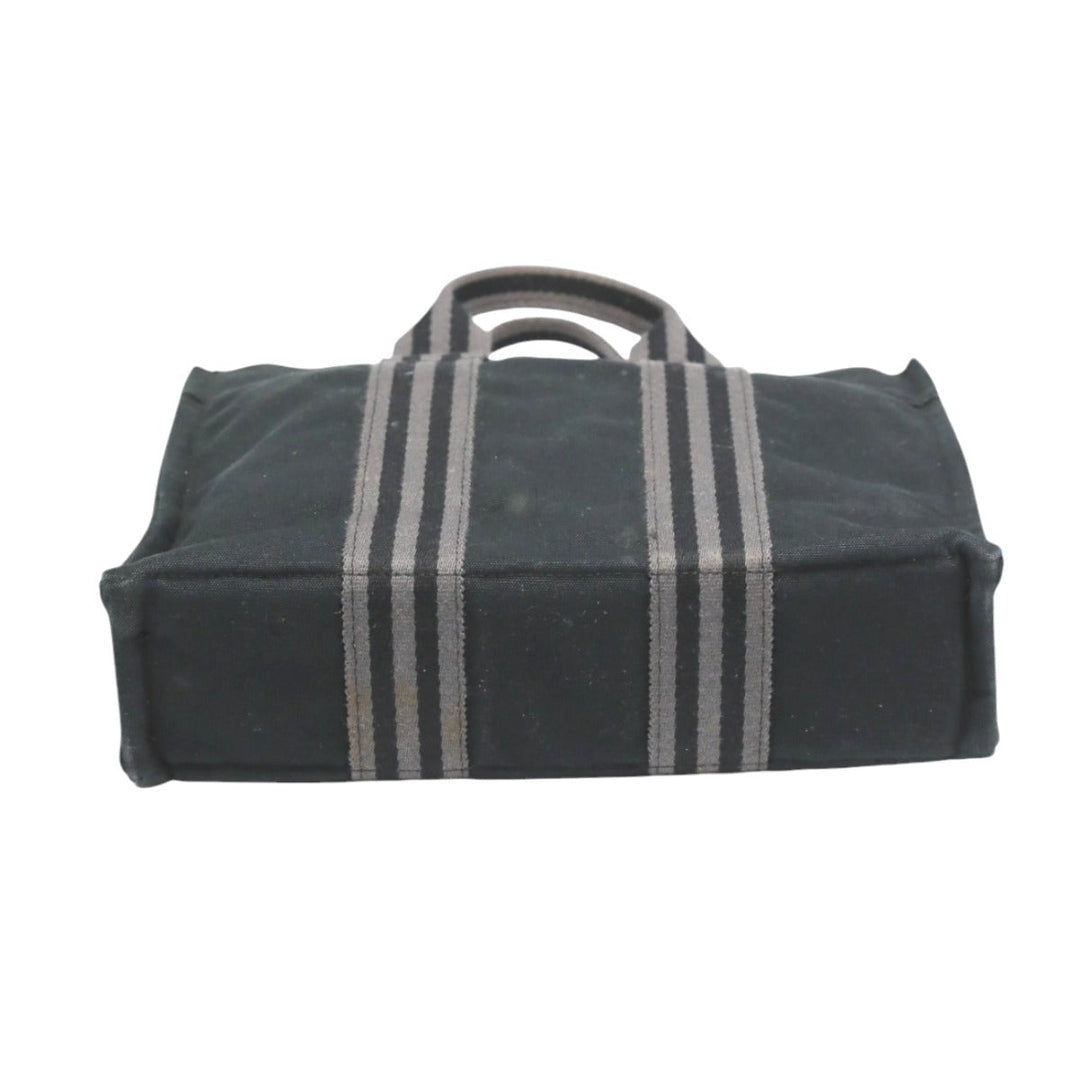 HERMES Tote Bag canvas gray Tote Bag Her Line Tote PM unisex(Unisex) Used Authentic