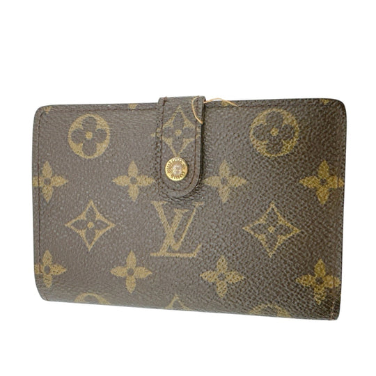 LOUIS VUITTON Bifold Wallet M61663 Monogram canvas Brown Clasp wallet with card pocket Monogram Porto Monet Viet Vienoa Women Used Authentic