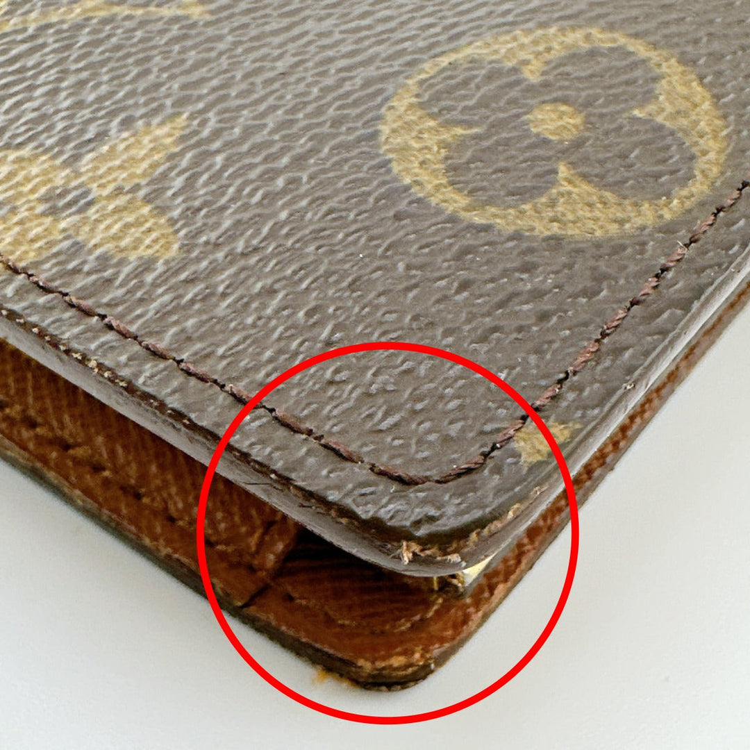 LOUIS VUITTON Bifold Wallet M61663 Monogram canvas Brown Clasp wallet with card pocket Monogram Porto Monet Viet Vienoa Women Used Authentic