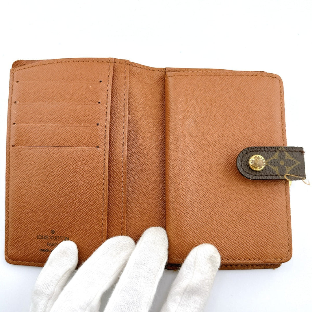 LOUIS VUITTON Bifold Wallet M61663 Monogram canvas Brown Clasp wallet with card pocket Monogram Porto Monet Viet Vienoa Women Used Authentic