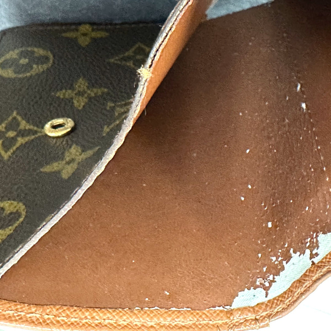 LOUIS VUITTON Bifold Wallet M61663 Monogram canvas Brown Clasp wallet with card pocket Monogram Porto Monet Viet Vienoa Women Used Authentic