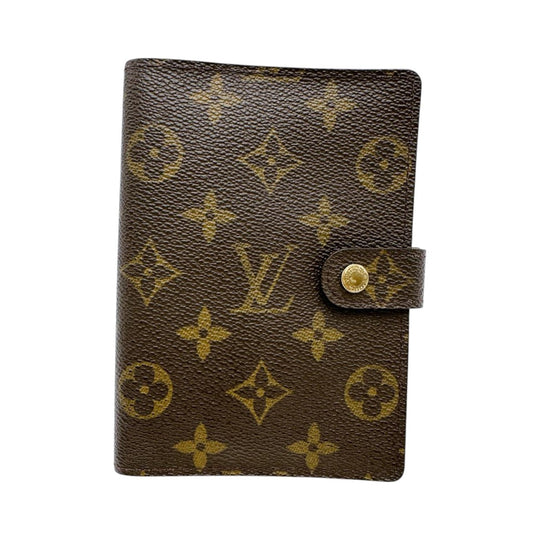LOUIS VUITTON Notebook cover R20005 Monogram canvas Brown Notebook case Monogram Agenda PM mens(Unisex) Used Authentic