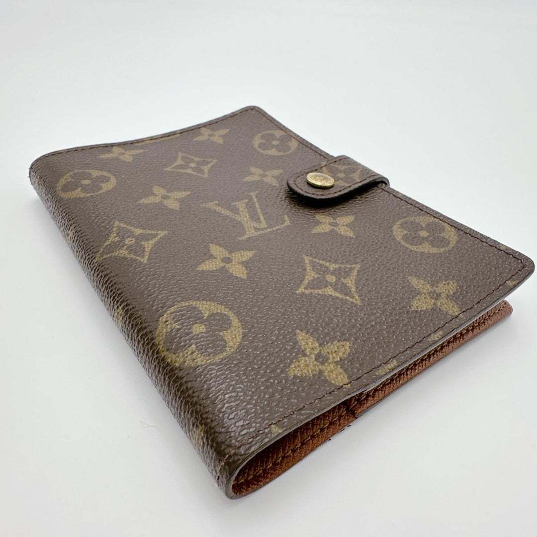 LOUIS VUITTON Notebook cover R20005 Monogram canvas Brown Notebook case Monogram Agenda PM mens(Unisex) Used Authentic