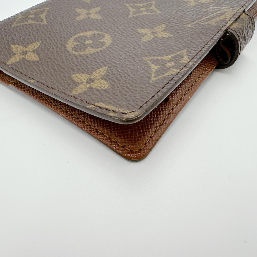 LOUIS VUITTON Notebook cover R20005 Monogram canvas Brown Notebook case Monogram Agenda PM mens(Unisex) Used Authentic