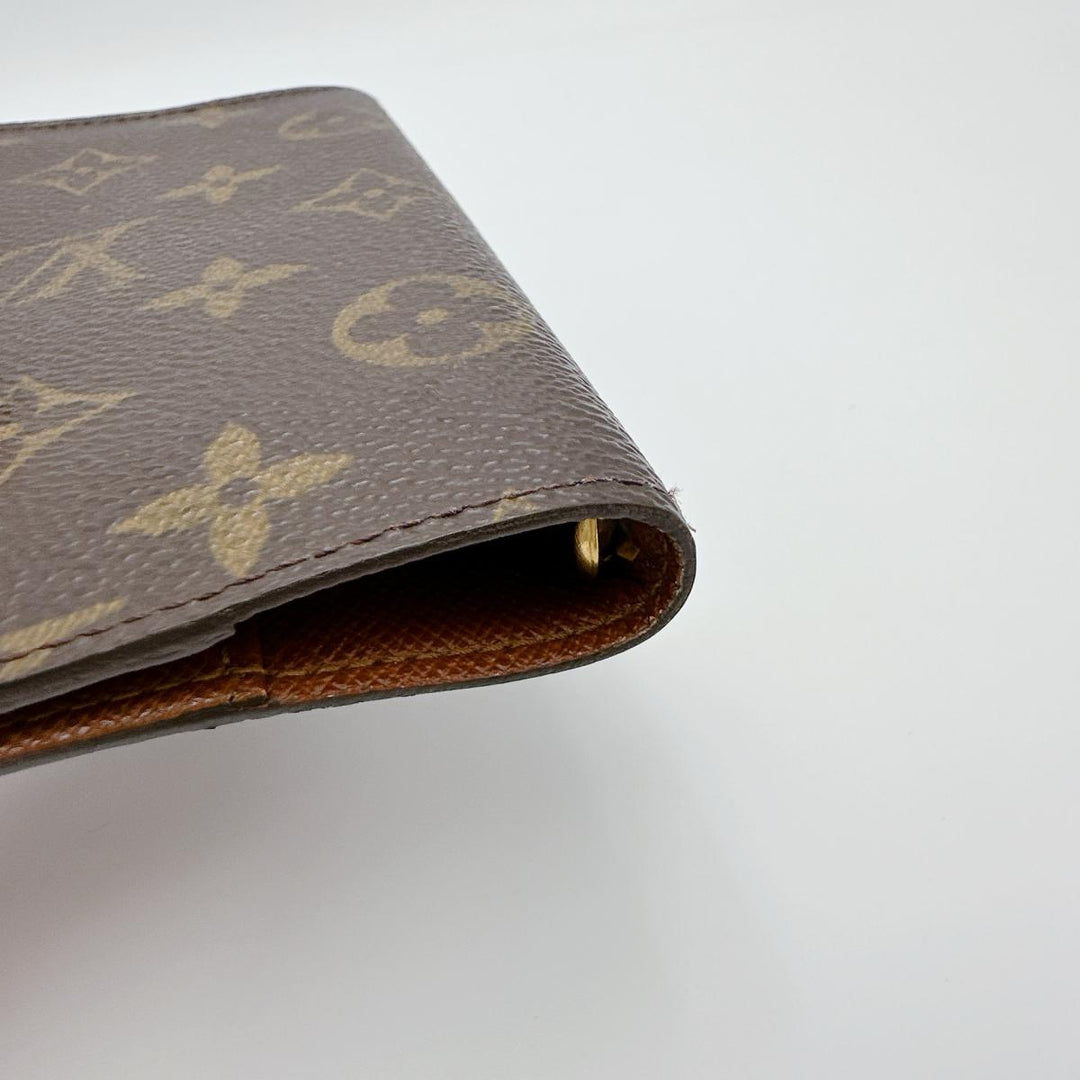 LOUIS VUITTON Notebook cover R20005 Monogram canvas Brown Notebook case Monogram Agenda PM mens(Unisex) Used Authentic
