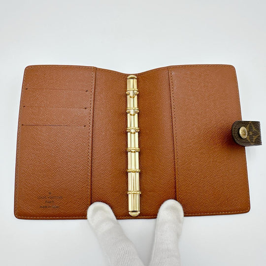 LOUIS VUITTON Notebook cover R20005 Monogram canvas Brown Notebook case Monogram Agenda PM mens(Unisex) Used Authentic