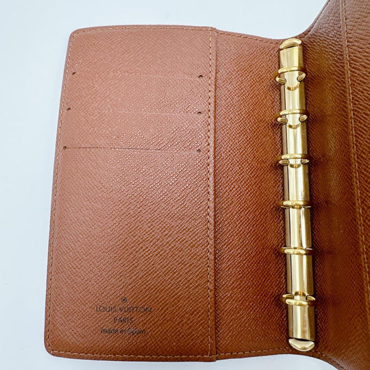 LOUIS VUITTON Notebook cover R20005 Monogram canvas Brown Notebook case Monogram Agenda PM mens(Unisex) Used Authentic
