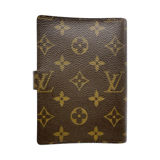 LOUIS VUITTON Notebook cover R20005 Monogram canvas Brown Notebook case Monogram Agenda PM mens(Unisex) Used Authentic