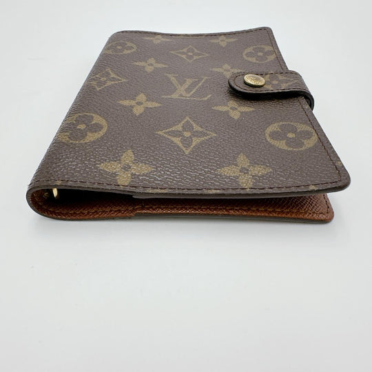 LOUIS VUITTON Notebook cover R20005 Monogram canvas Brown Notebook case Monogram Agenda PM mens(Unisex) Used Authentic
