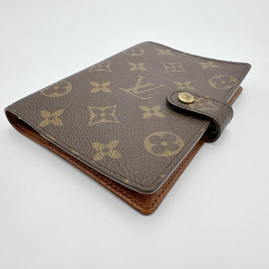 LOUIS VUITTON Notebook cover R20005 Monogram canvas Brown Notebook case Monogram Agenda PM mens(Unisex) Used Authentic