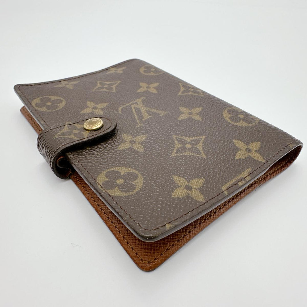 LOUIS VUITTON Notebook cover R20005 Monogram canvas Brown Notebook case Monogram Agenda PM mens(Unisex) Used Authentic