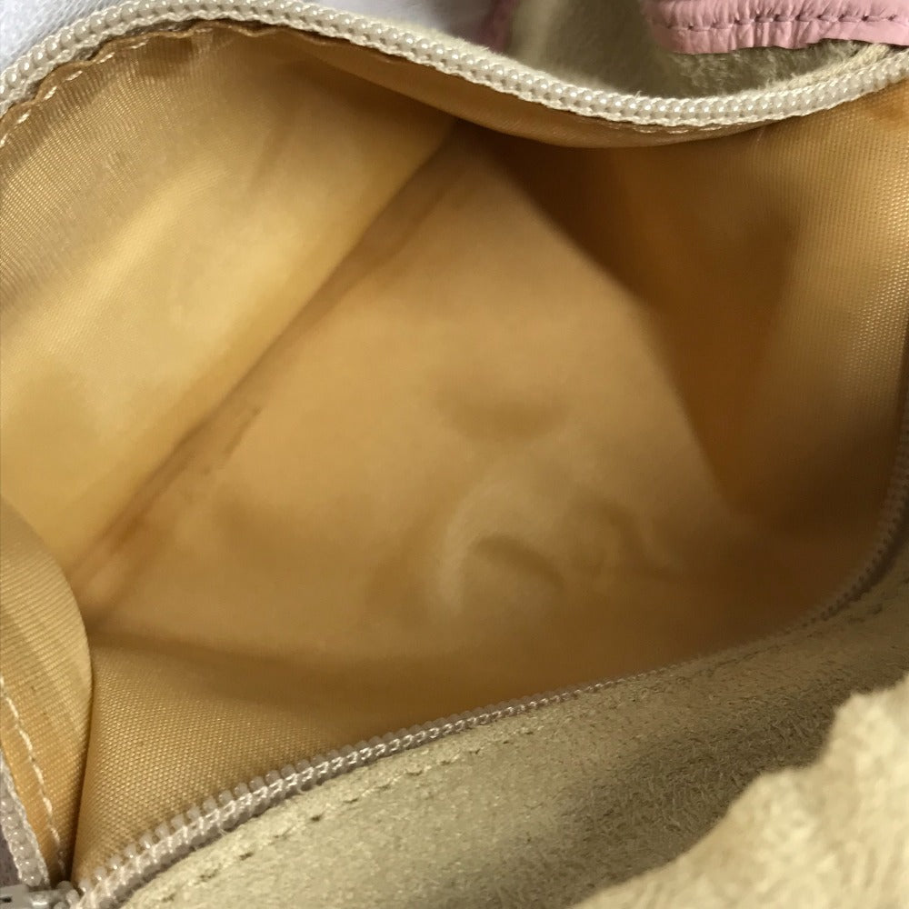 TIFFANY&Co. Pouch leather pink Jewelry case Women Used Authentic