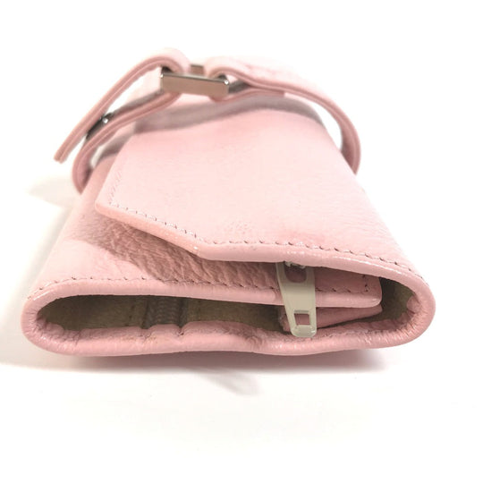 TIFFANY&Co. Pouch leather pink Jewelry case Women Used Authentic