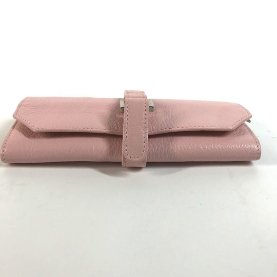 TIFFANY&Co. Pouch leather pink Jewelry case Women Used Authentic