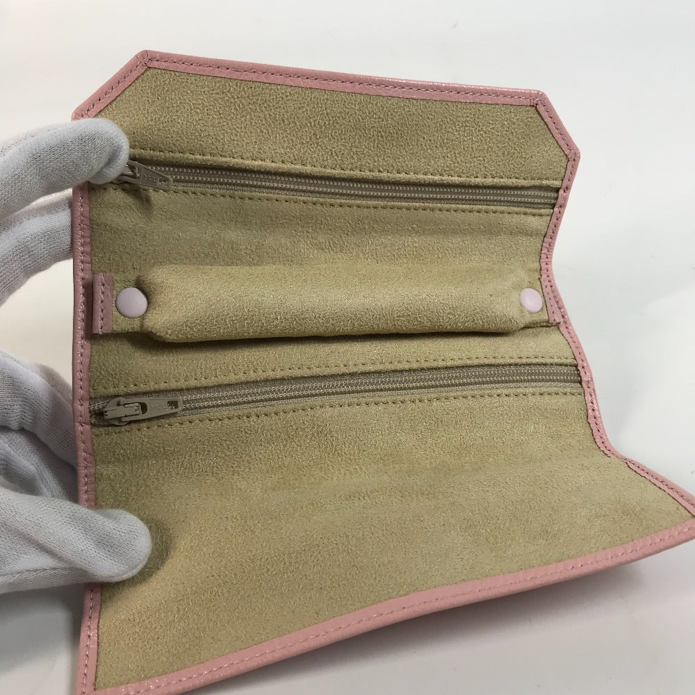 TIFFANY&Co. Pouch leather pink Jewelry case Women Used Authentic