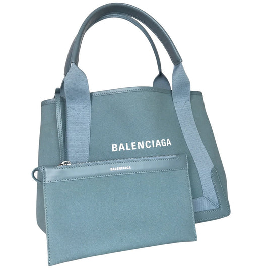 BALENCIAGA Tote Bag 339933 4790 S 002123 canvas sky blue Handbag Navy Kabas