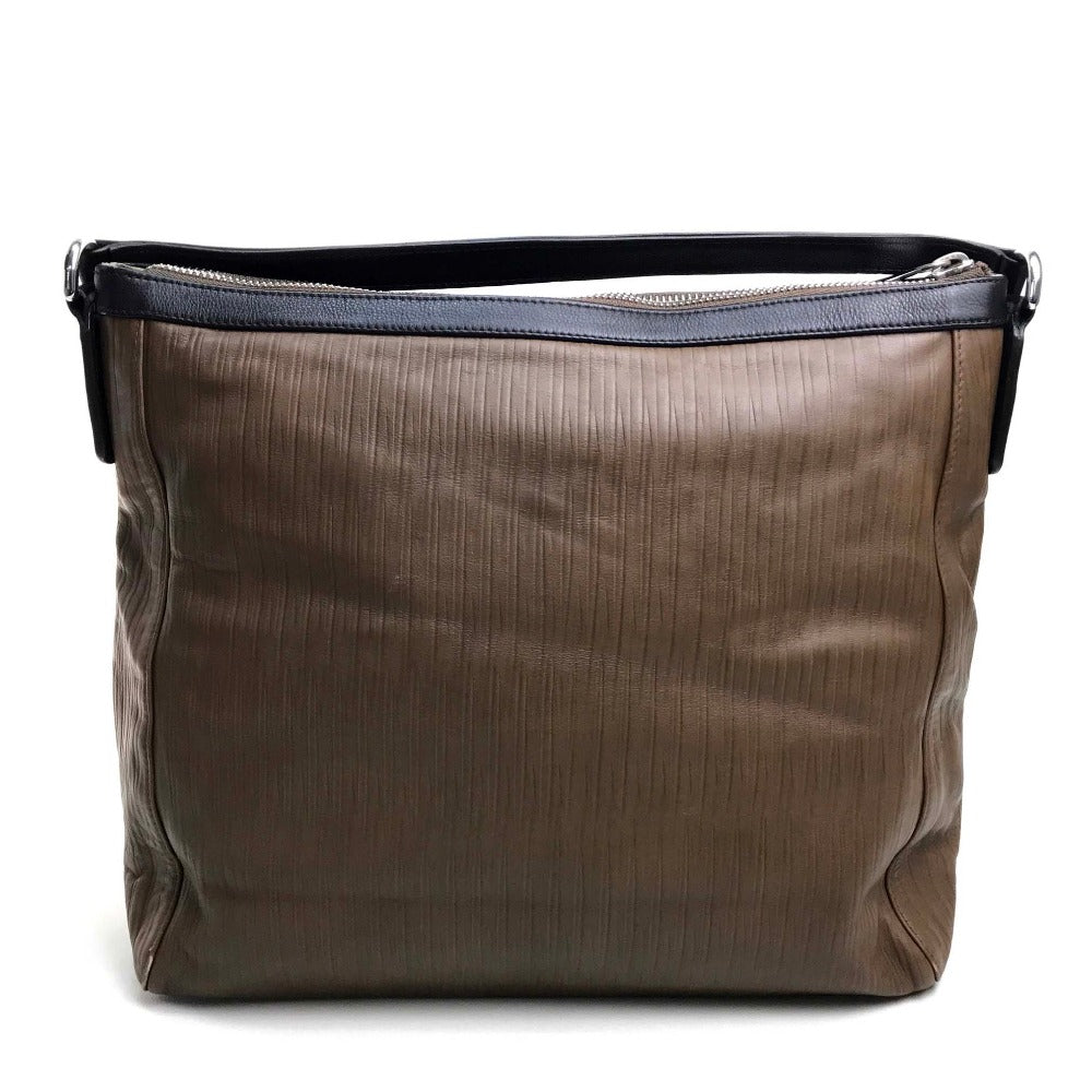 Furla Shoulder Bag leather Brown Tote Bag unisex(Unisex) Used Authentic