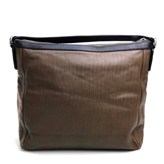 Furla Shoulder Bag leather Brown Tote Bag unisex(Unisex) Used Authentic